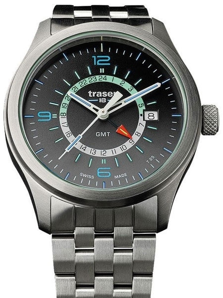 Traser P59 Aurora GMT, Dual-Time Watch with an Anti-Reflective Sapphire Crystal #107232