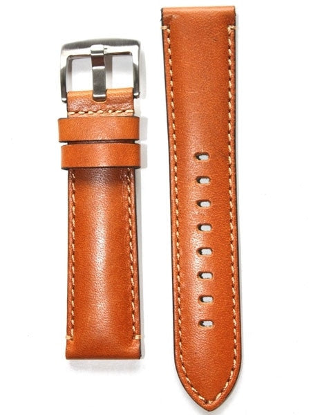 Horween Tan Calfskin Leather with Stainless Steel Buckle #INS-HOR-ESX03
