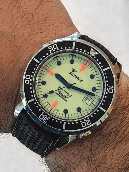 Squale 500 Meter Swiss Made Automatic Dive Watch with Luminous Dial #1521-026-LUME