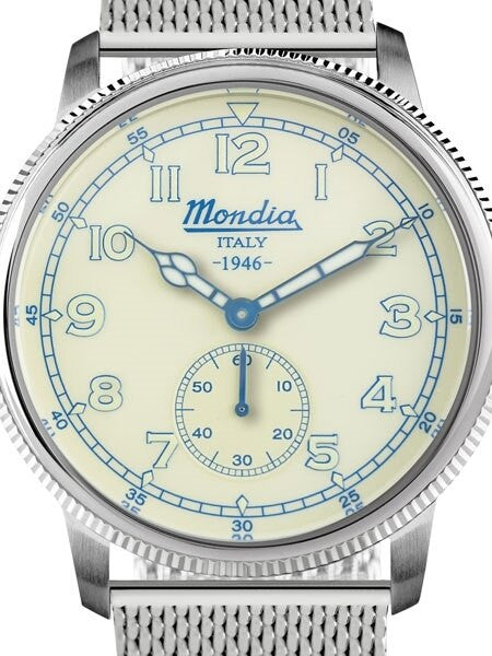 Mondia 1946 Quartz Watch with Coin-Edge Bezel #MI755SS-03BG-BM