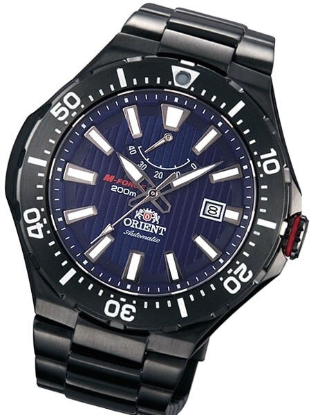 Orient M-Force Delta Automatic Scuba Black IP Dive Watch with Power Reserve Meter #EL07001D