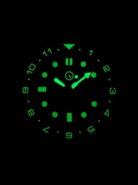 Islander Automatic Dive Watch with AR Double Dome Sapphire Crystal, and Luminous Dual-Time Bezel Insert #ISL-11