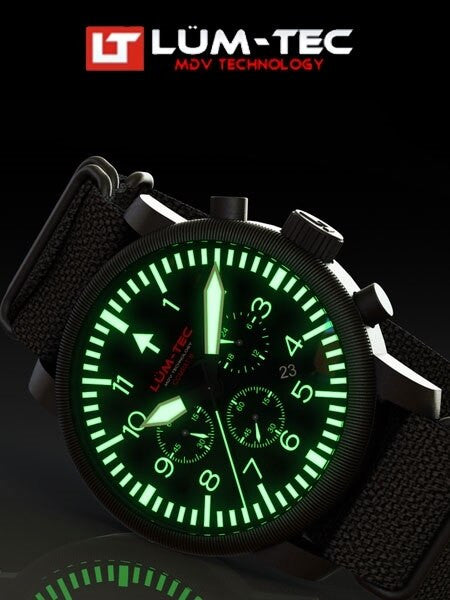 Lum-Tec Combat 42 Chronograph Watch with Double Curved Sapphire Crystal #Combat B42