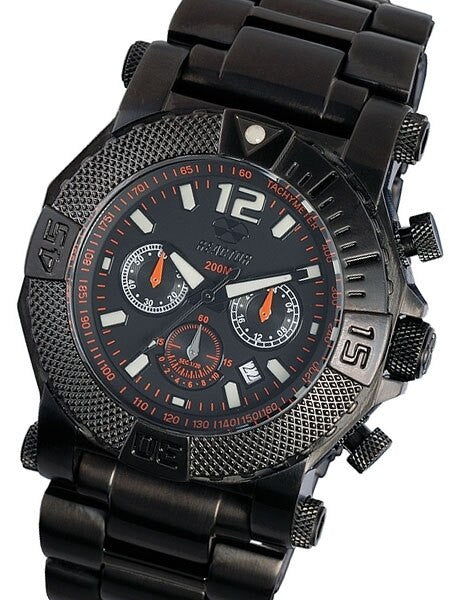 Reactor Black Nitrided, Neutron Chronograph Watch with SuperLuminova Illumination #93551