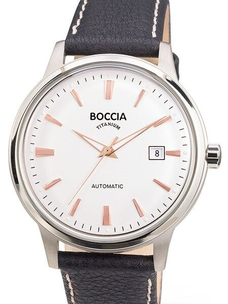 Boccia Mens Dress Watch with Automatic Movement  and 40.5mm Titanium Case #3586-03