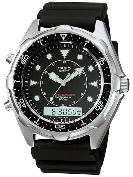Casio Analog-Digital Dual Time Watch with Alarm and Stopwatch #AMW-320R-1EV