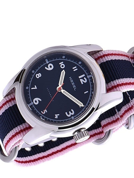 HEMEL Spear Automatic Military-Styled Watch with Matte Black Dial and Sapphire Crystal #HM4