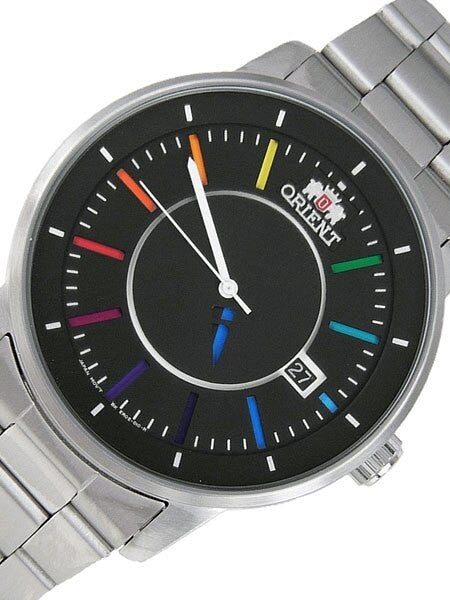 Orient 21-Jewel Automatic Disk Watch with Unique Rotating Hour Hand #ER0200DW
