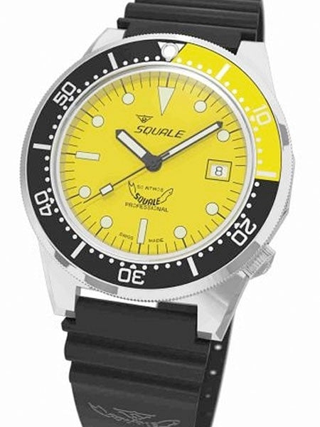Squale 500 meter Professional Swiss Automatic Dive watch with Sapphire Crystal #1521-026-Y
