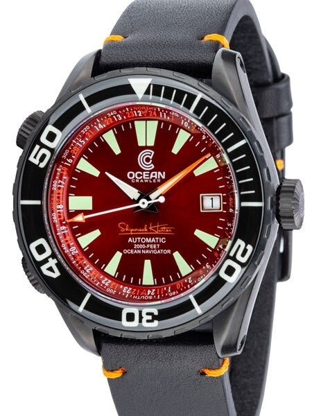 Ocean Crawler Ocean Navigator Swiss Automatic with Titanium Case,  AR Sapphire Crystal #CD-420