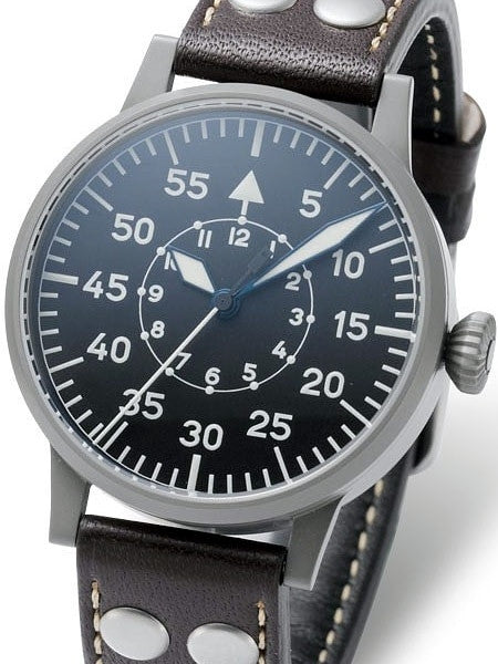 Laco Leipzig Type B Dial Swiss Mechanical Pilot Watch with Sapphire Crystal #861747