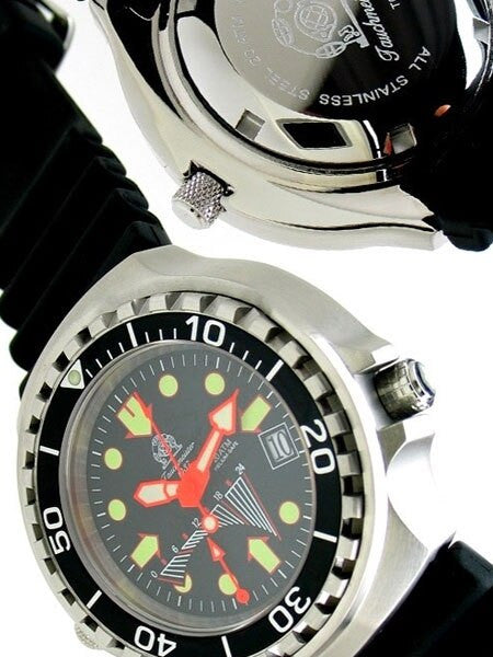 Tauchmeister T0277 XL Dive GMT Watch with Helium Valve