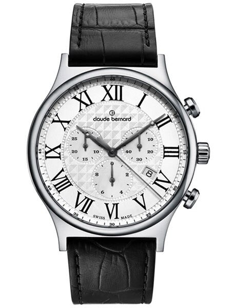 Claude Bernard Swiss Chronograph Dress Watch with Sapphire Crystal #10217-3-AR