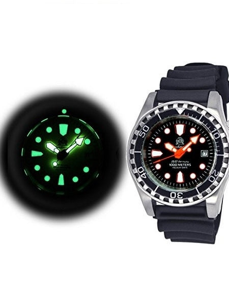 Tauchmeister Automatic, 1000m Dive Watch with Helium Release Valve and Sapphire Crystal #T0283