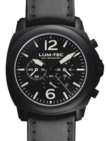 Lum-Tec 44mm M72 Chronograph Watch with Anti-Relfective Sapphire Crystal #M72