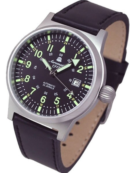Aeromatic 1912 Automatic Aviator Watch with Black Strap #A1418