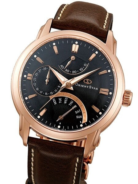 Orient Star Retrograde Day Watch with Date, Power Reserve, Sapphire Crystal #DE00003B