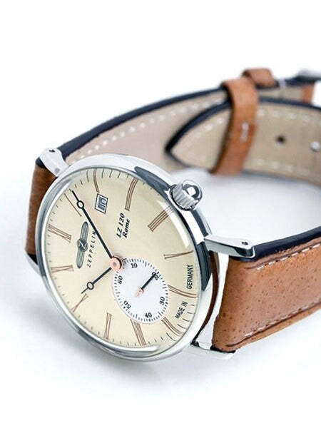 Graf Zeppelin 36mm LZ120 Rome Series Swiss Quartz Dress Watch #7135-5