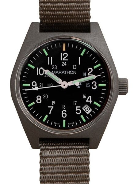 Scratch and Dent - Marathon Swiss Made Quartz Military General Purpose Watch with Tritium Illumination #WW194015SG