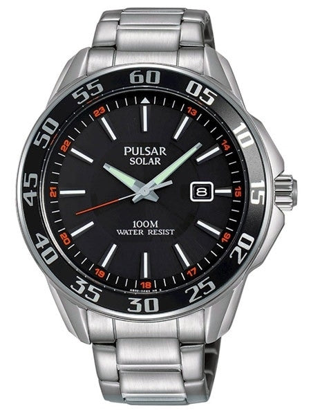 Pulsar Solar Powered Quartz Sport Watch with 42.5mm Case #PX3121