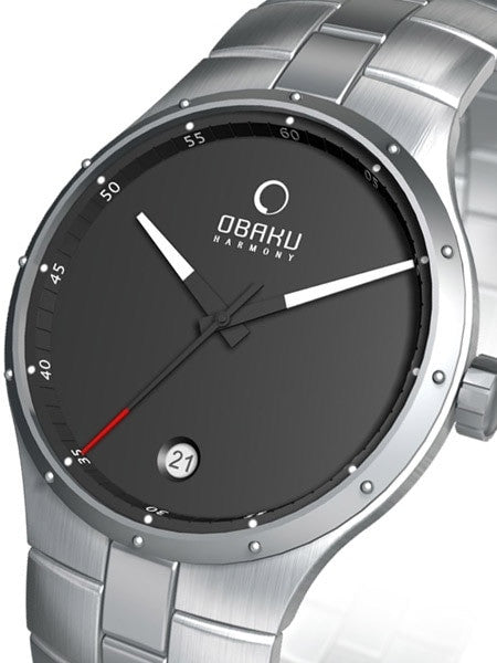 Obaku Harmony Quartz Watch with Stainless Steel Bracelet. #V111GCBSC