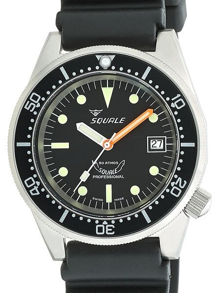 Scratch and Dent - Squale 500 Meter Swiss Automatic Dive Watch with Matte Finish Case #1521-026-matte