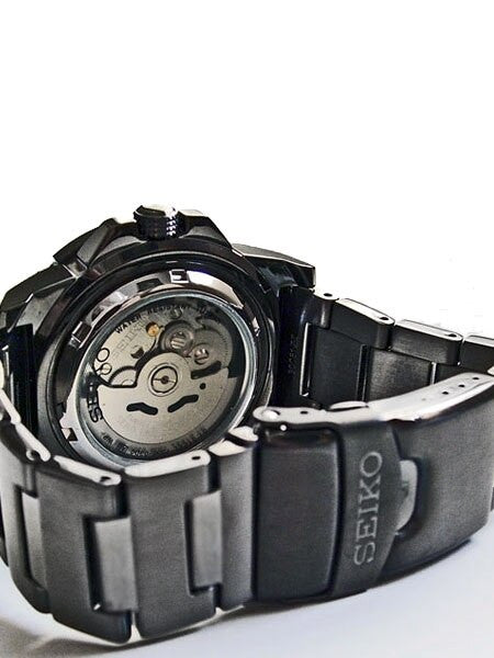 Seiko 5 Sports Automatic Black PVD Dive Watch with PVD Bracelet #SNZF53K1
