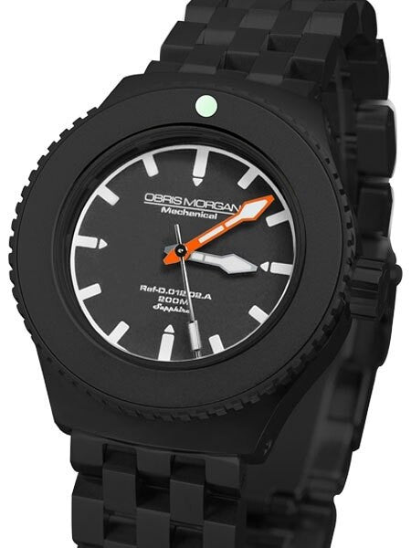 Obris Morgan Nevon Automatic Grey Dial PVD Watch with Robust Bracelet #NEVON-BPGO