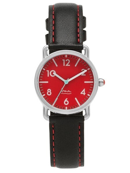 Projects 30mm Ladies Red Witherspoon Quartz Watch with Leather Strap #9106R