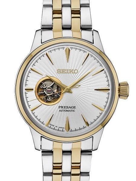 Seiko Presage Open-Heart, Cocktail Time Automatic Dress Watch with 40.5mm Case #SSA358