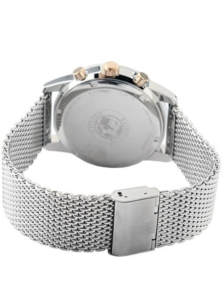 Citizen Eco-drive Chronograph Watch with Stainless Steel Mesh Bracelet #CA0336-52H