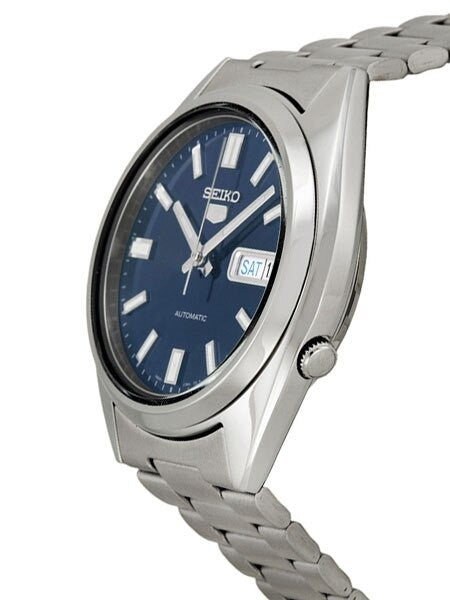 Seiko Sports 5 Automatic Blue Dial Watch with Stainless Steel Bracelet #SNXS77