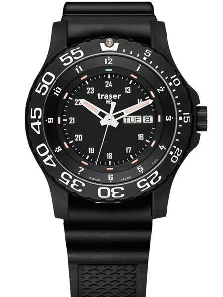 Traser Elite Red Military Watch with 45mm Case and a Sapphire Crystal #100378