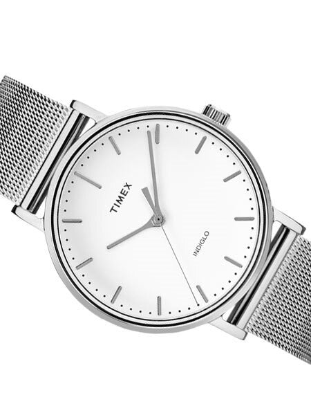 Timex 37mm Fairfield Quartz Dress Watch with White Dial and INDIGLO Night-Light #TW2R26600ZA