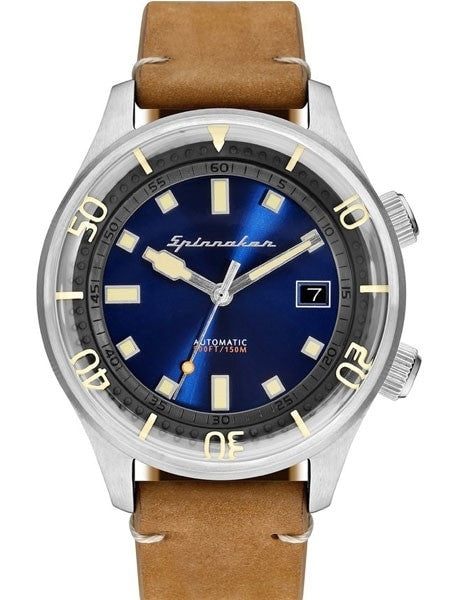 Spinnaker Bradner 42m Vintage-Style Automatic Sport Watch with a Luminous Bezel #SP-5057-05