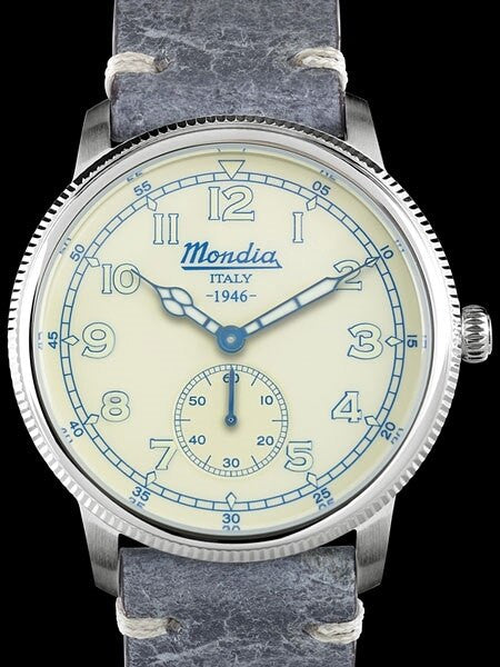 Mondia 1946 Quartz Watch with Coin-Edge Bezel #MI755SS-03BG-CP