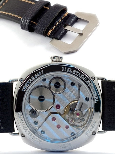DIEVAS Vintage 2533 Unitas Movement, Hand Wind Mechanical Watch