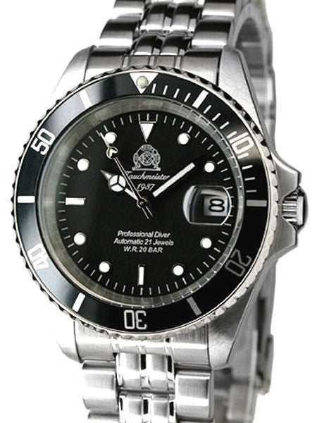 Tauchmeister Classic Automatic Dive Watch with Screw-Down Crown #T0006
