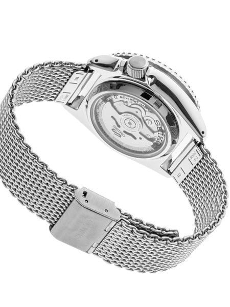 Seiko 5 Sports 24-Jewel Automatic Watch with Blue Dial and Mesh Bracelet #SRPD71
