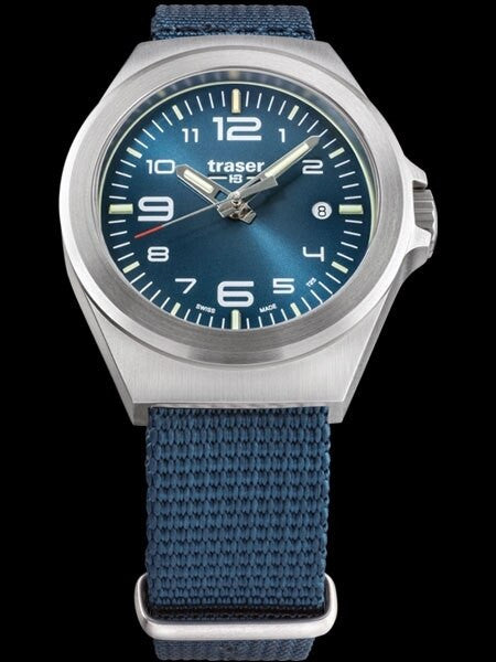 Traser P59 Essential S Blue Dial Watch w/Trigalight + SuperLuminova #108210