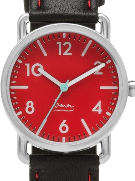 Projects 30mm Ladies Red Witherspoon Quartz Watch with Leather Strap #9106R