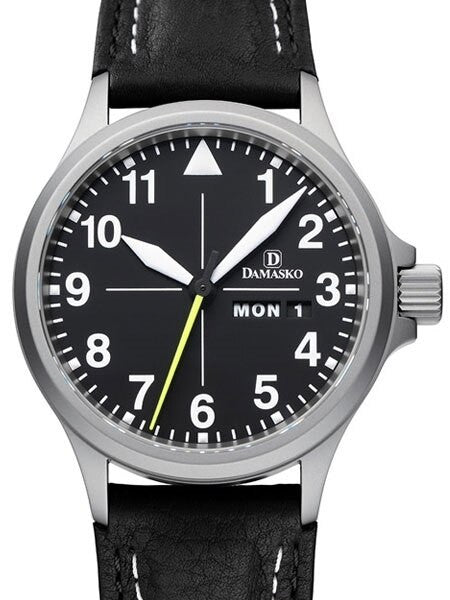 Damasko Swiss ETA Automatic with a 40mm Bead-Blasted Case,  Black Dial #DA36
