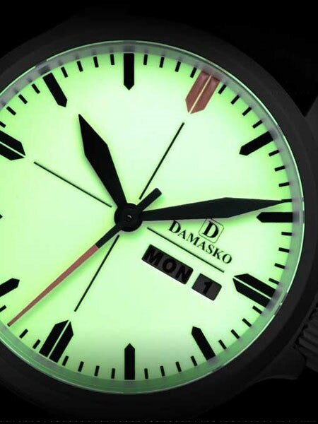 Damasko Swiss ETA Automatic with a 40mm Bead-Blasted Stainless Steel Case, Luminous Dial #DA35