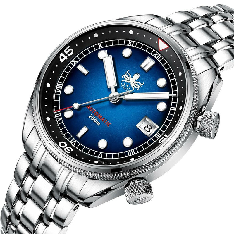 PHOIBOS Eagle Ray 200-Meter Automatic Dive Watch with Double Dome AR Sapphire Crystal #PY029B