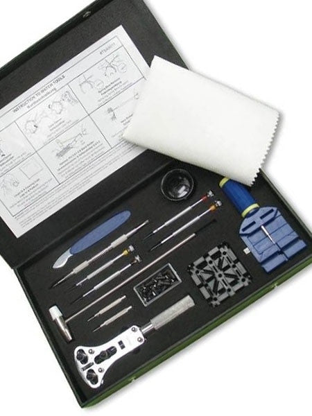 Semi-Pro Watch Tool Kit with Storage Box for Strap Changes, Bracelet Sizing #TSA9011