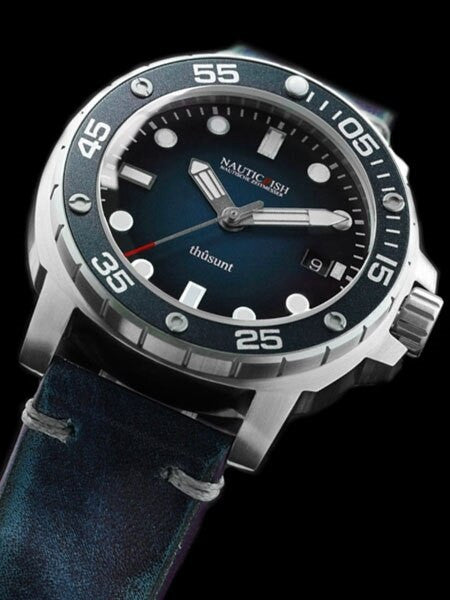 Nauticfish German Made 1000 Meter Automatic Pro Divers Watch with AR Sapphire Crystal #Thusunt-blao