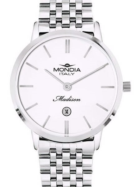 Mondia Women's Madison Quartz Dress Watch with Stainless Steel Bracelet #MI-771-SS-01SL-CM
