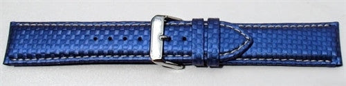 Blue Carbon Fiber Style with Heavy Padding, Contrast Stitching #RBV-WS