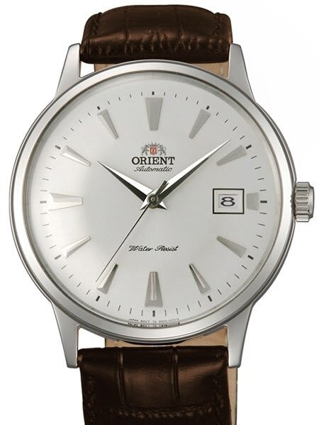 Scratch and Dent - Orient Bambino Automatic Dress Watch with White Dial, Applied Silver Hour Markers #ER24005W 4
