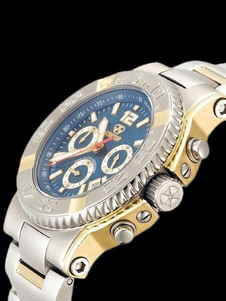 Reactor Critical Mass Chronograph Watch with SuperLuminova Illumination and Two-Tone Case #75103